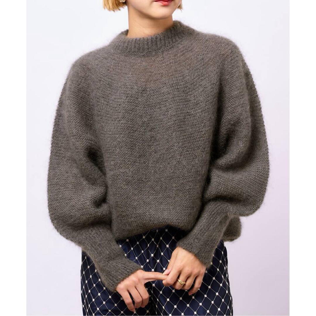 IENA LA BOUCLE キッド モヘヤ MIX リンクス プルオーバー レディースのトップス(ニット/セーター)の商品写真