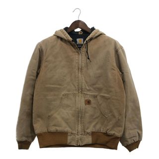 カーハート(carhartt)のCarhartt カーハート アクティブパーカー ジャケット アウター ワーク ワンポイントロゴ ブラウン (メンズ M) 中古 古着 P8014(その他)