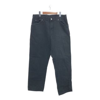 ディッキーズ(Dickies)のDickies ディッキーズ ペインターパンツ ボトムス アメカジ ブラック (メンズ 32/30) 中古 古着 P8051(デニム/ジーンズ)