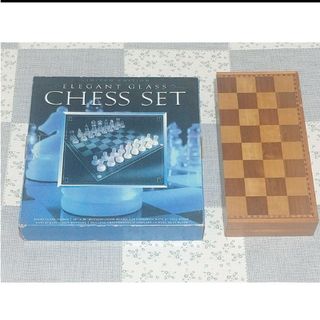 エリーゼ 折りたたみ式 チェス  ELEGANT GLASS CHESS SET(オセロ/チェス)