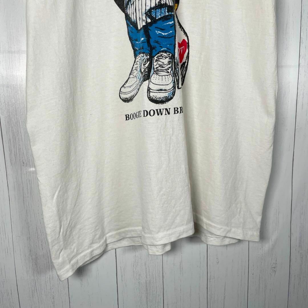 VINTAGE(ヴィンテージ)の[古着]ビンテージ　半袖　Tシャツ　ベアーデザイン　熊　プリント　90s　白 メンズのトップス(Tシャツ/カットソー(半袖/袖なし))の商品写真