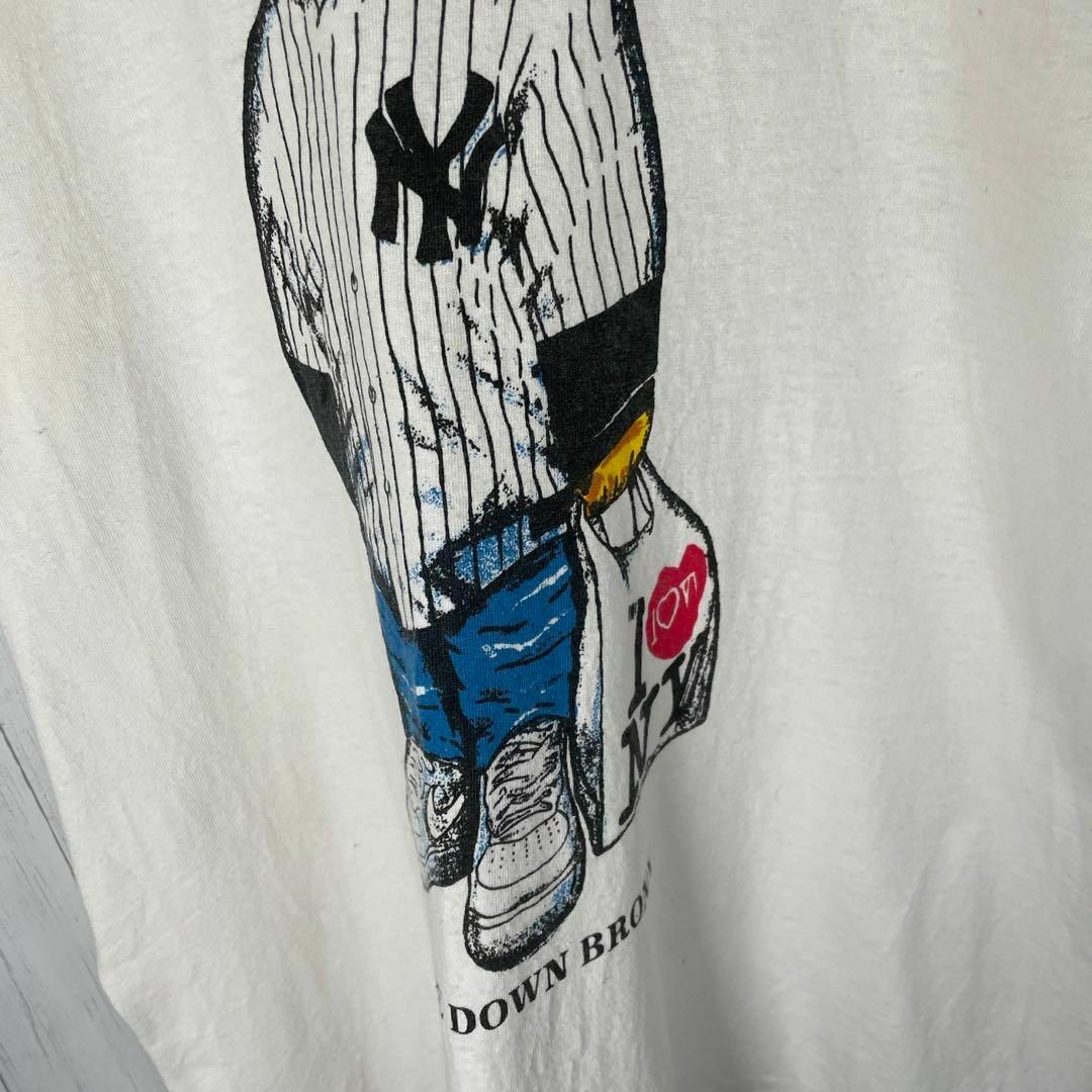 VINTAGE(ヴィンテージ)の[古着]ビンテージ　半袖　Tシャツ　ベアーデザイン　熊　プリント　90s　白 メンズのトップス(Tシャツ/カットソー(半袖/袖なし))の商品写真