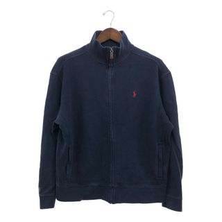 ポロラルフローレン(POLO RALPH LAUREN)の90年代 Polo by Ralph Lauren ポロ ラルフローレン ドライバーズニット セーター トップス ネイビー (メンズ L) 中古 古着 P8205(スウェット)