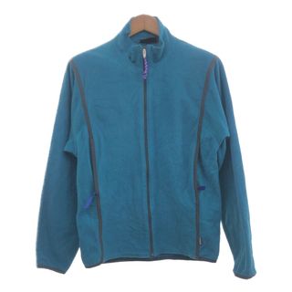 パタゴニア(patagonia)の90年代 USA製 patagonia パタゴニア フリースジャケット アウター アウトドア ブルー (レディース M) 中古 古着 P8255(その他)