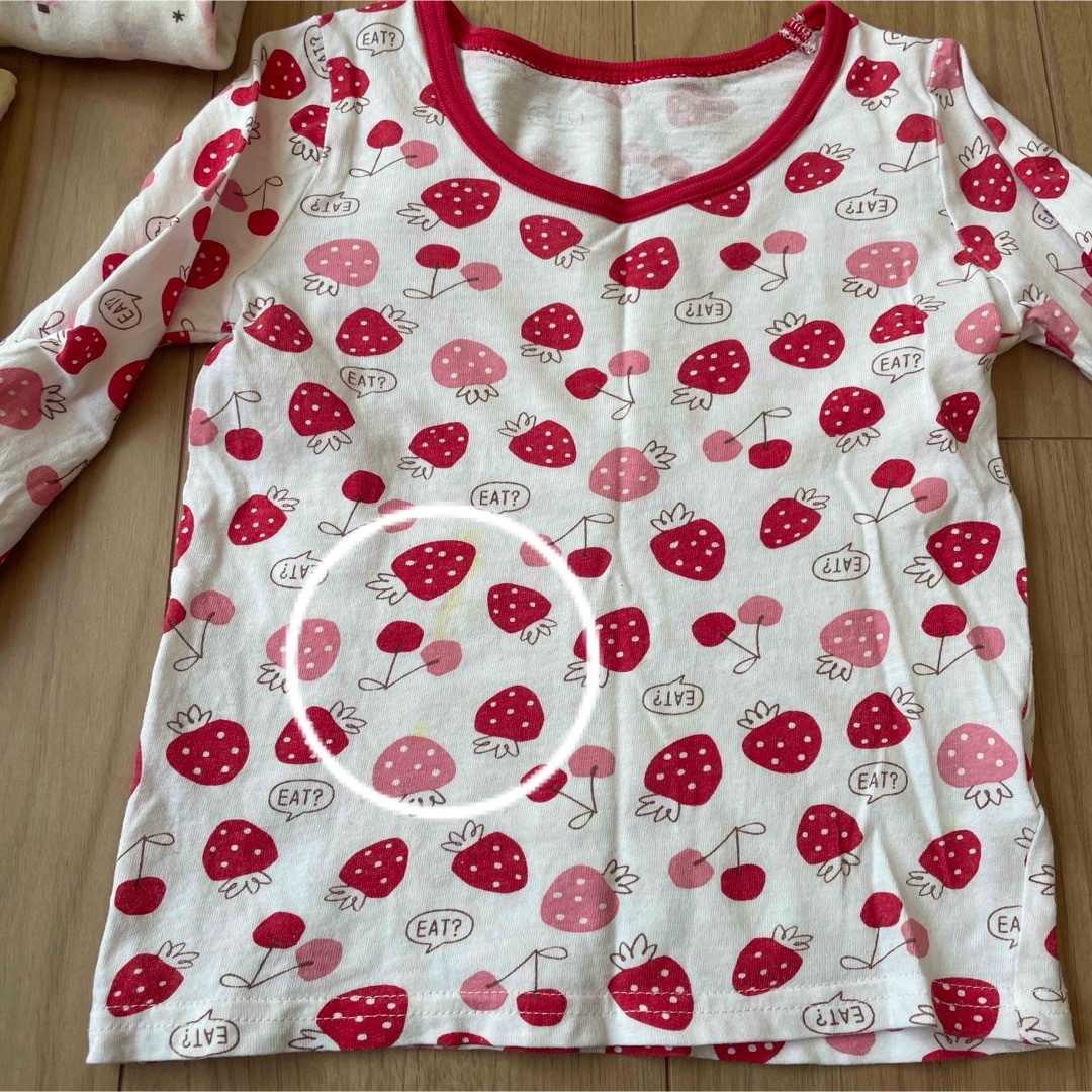 長袖肌着 90cm まとめ売り キッズ/ベビー/マタニティのキッズ服女の子用(90cm~)(下着)の商品写真