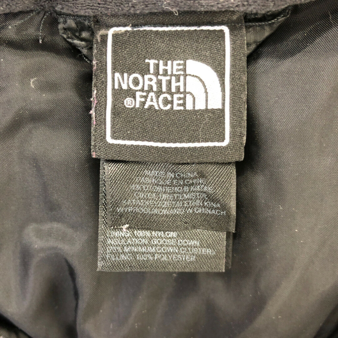 THE NORTH FACE(ザノースフェイス)のTHE NORTH FACE ノースフェイス ダウンジャケット アウター アウトドア 防寒 550フィルパワー ブラック (ガールズ 10/12) 中古 古着 P8317 キッズ/ベビー/マタニティのキッズ服女の子用(90cm~)(ジャケット/上着)の商品写真