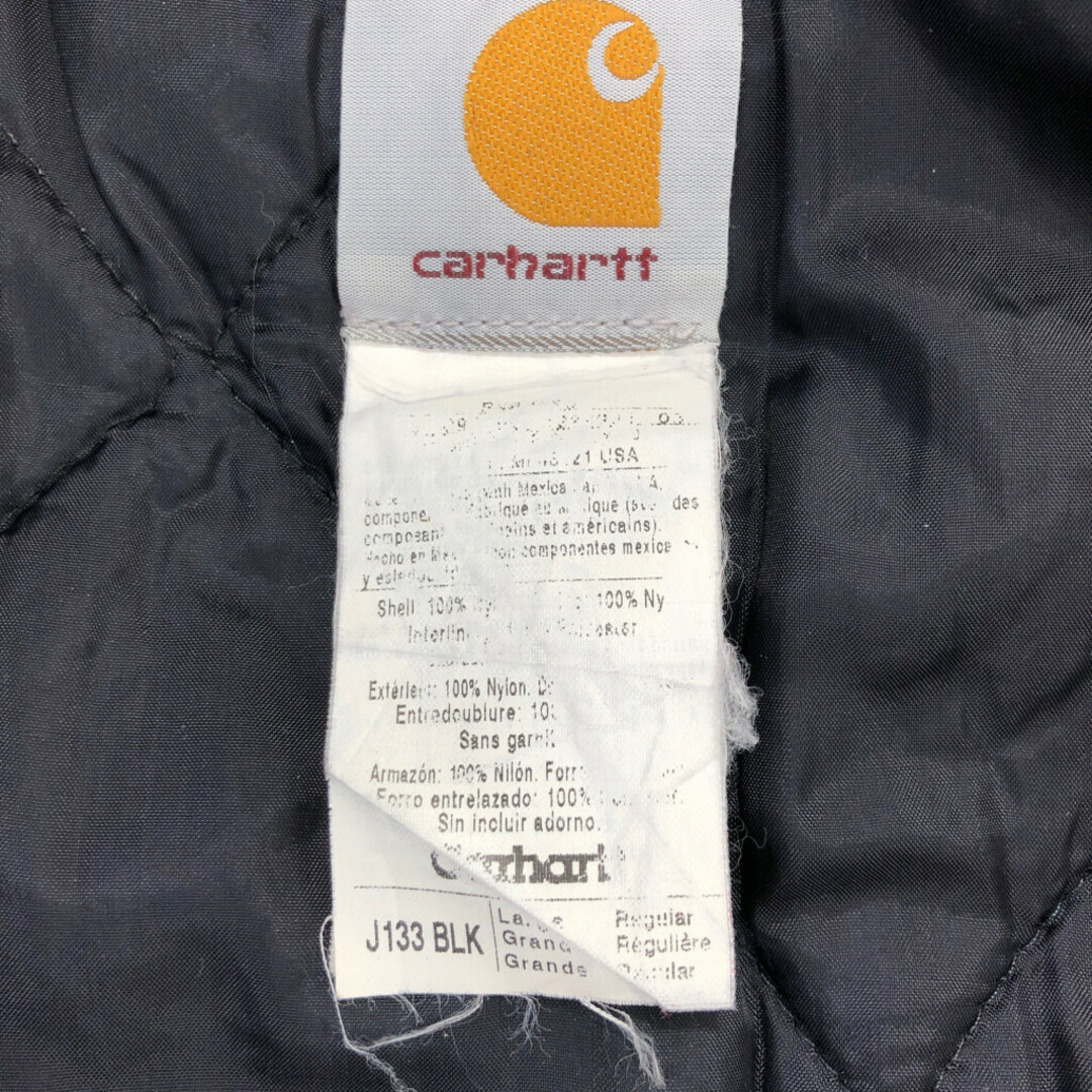 carhartt(カーハート)のCarhartt カーハート アクティブパーカー ジャケット アウター ワーク ブラック (メンズ L) 中古 古着 P8339 メンズのジャケット/アウター(その他)の商品写真