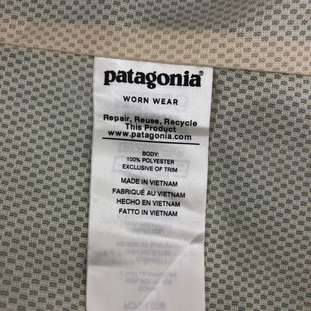 patagonia(パタゴニア)のpatagonia パタゴニア リバーシブル インサレーテッド イスマス ジャケット アウトドア ライトブルー (キッズ L) 中古 古着 P8376 キッズ/ベビー/マタニティのキッズ服男の子用(90cm~)(ジャケット/上着)の商品写真