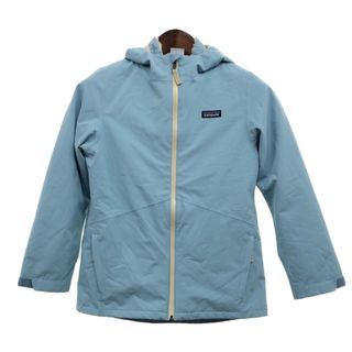 パタゴニア(patagonia)のpatagonia パタゴニア リバーシブル インサレーテッド イスマス ジャケット アウトドア ライトブルー (キッズ L) 中古 古着 P8376(ジャケット/上着)