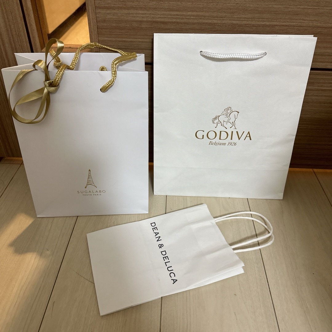 GODIVA(ゴディバ)の新品　GODIVA スガラボ　SUGALABO   ショップ袋　ショッパー　紙袋 レディースのバッグ(ショップ袋)の商品写真