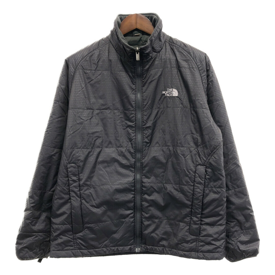 THE NORTH FACE(ザノースフェイス)のTHE NORTH FACE ノースフェイス ナイロン 中綿 ジャケット アウター アウトドア グレー (メンズ XL) 中古 古着 P8458 メンズのジャケット/アウター(スタジャン)の商品写真