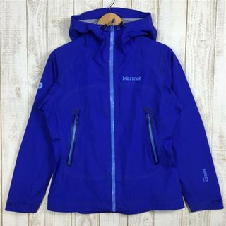 マーモット(MARMOT)のWOMENs S  マーモット ゴアテックス アクティブ レインシェル ジャケット GORE-TEX Active Rainshell Jacket フーディ MARMOT M5J-S3533W/D35330 ブルー系(その他)