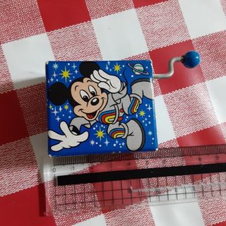 ミッキーマウス(ミッキーマウス)の東京ディズニーランド　レトロ　手回しオルゴール　ミッキーマウス　宇宙(キャラクターグッズ)