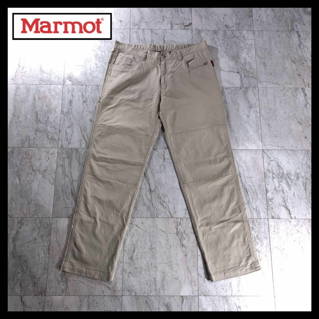 MARMOT(マーモット)の古着 Marmot ダブルニー ペインター ワーク パンツ ベージュ XL メンズのパンツ(ワークパンツ/カーゴパンツ)の商品写真