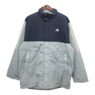 2000年代～ adidas アディダス ナイロン ウィンドブレーカー ジャケット アウター スポーツ グレー (メンズ XL) 中古 古着 P8603