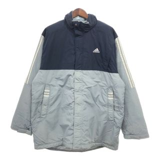 アディダス(adidas)の2000年代～ adidas アディダス ナイロン ウィンドブレーカー ジャケット アウター スポーツ グレー (メンズ XL) 中古 古着 P8603(マウンテンパーカー)