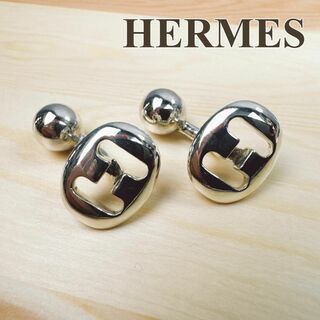 エルメス(Hermes)のエルメス HERMES カフス Hロゴ ヴィンテージ レア シルバー925(カフリンクス)