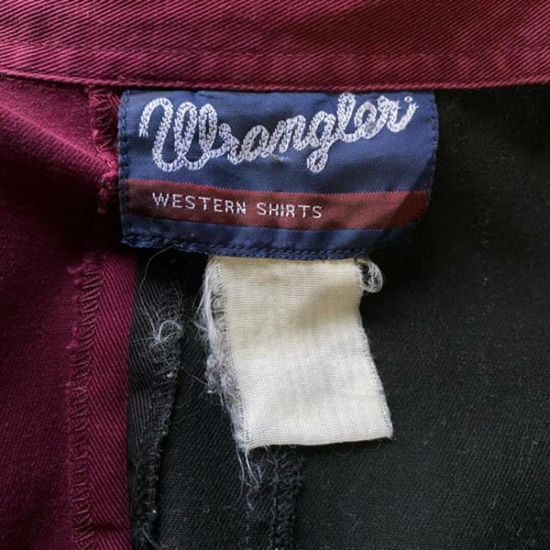 Wrangler(ラングラー)の90年代 Wrangler ラングラー 切替 刺繍 長袖 ウエスタンシャツ メンズM相当 メンズのトップス(シャツ)の商品写真