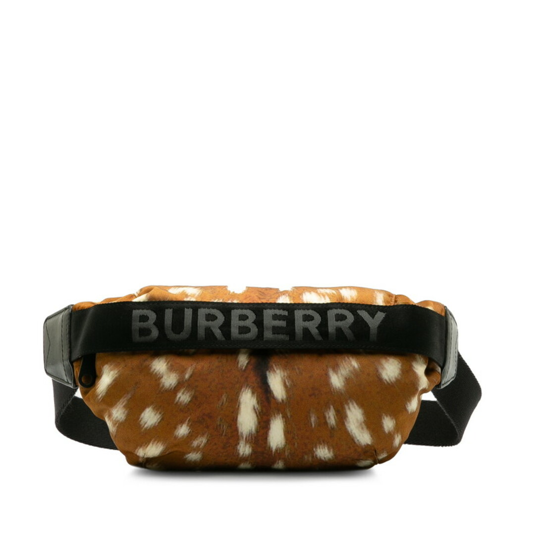 BURBERRY(バーバリー)の美品 バーバリー ディア 鹿 プリント ウエストバッグ ボディバッグ ナイロン レディース BURBERRY 【1-0137992】 レディースのバッグ(ボディバッグ/ウエストポーチ)の商品写真