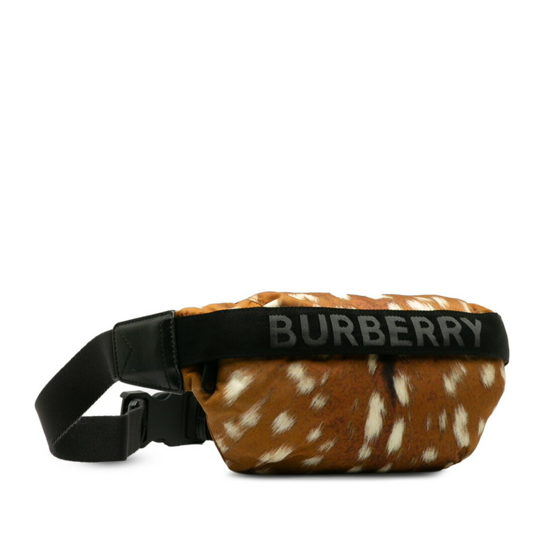 BURBERRY(バーバリー)の美品 バーバリー ディア 鹿 プリント ウエストバッグ ボディバッグ ナイロン レディース BURBERRY 【1-0137992】 レディースのバッグ(ボディバッグ/ウエストポーチ)の商品写真