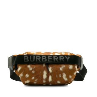 バーバリー(BURBERRY)の美品 バーバリー ディア 鹿 プリント ウエストバッグ ボディバッグ ナイロン レディース BURBERRY 【1-0137992】(ボディバッグ/ウエストポーチ)