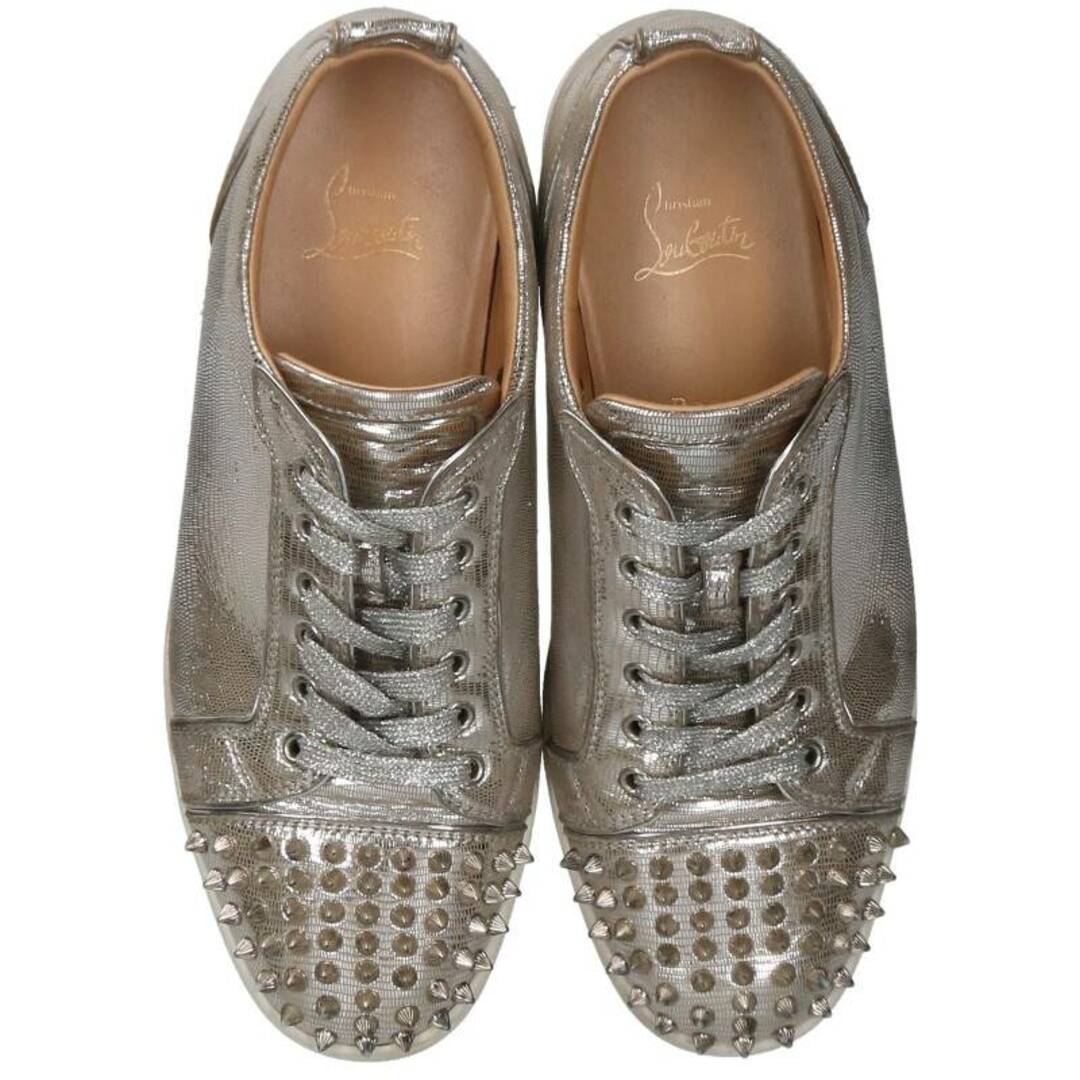 Christian Louboutin(クリスチャンルブタン)のクリスチャンルブタン  LOUIS JUNIOR SPIKES スタッズ装飾レザーローカットスニーカー メンズ 43 メンズの靴/シューズ(スニーカー)の商品写真