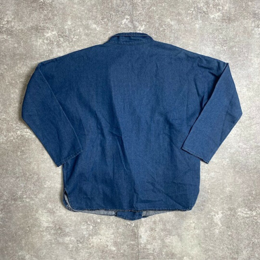 80's 90's unknown ダブルライダース デニムジャケット ヴィンテージ メンズのジャケット/アウター(ライダースジャケット)の商品写真