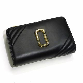 マークジェイコブス(MARC JACOBS)のMARC JACOBS ザ グラム 二つ折り コンパクト財布 レザー ブラック(財布)