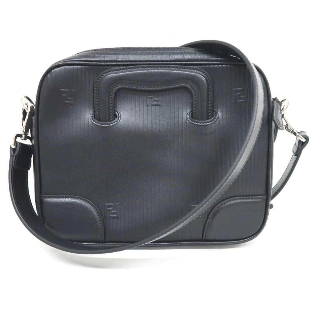 FENDI(フェンディ)のフェンディ ショルダーバッグ 2way 7VA453 AG0R F0GXN レザー ブラック FENDI IT41741 中古 メンズのバッグ(ショルダーバッグ)の商品写真