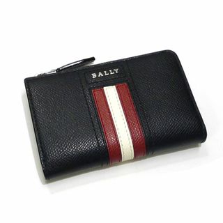 バリー(Bally)のBALLY コインケース カードケース 財布 バリーストライプ レザー ブラック(長財布)