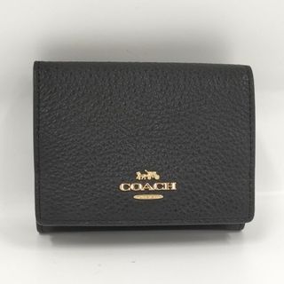 コーチ(COACH)のCOACH 三つ折り財布 オリガミ レザー ブラック 88666(財布)