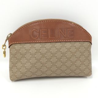 セリーヌ(celine)のCELINE マカダム コスメポーチ 化粧ポーチ ブラウン(その他)