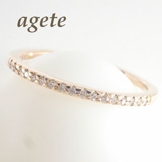 アガット(agete)の アガット agete K10YG ダイヤモンド 0.05ct エタニティ リン(リング(指輪))