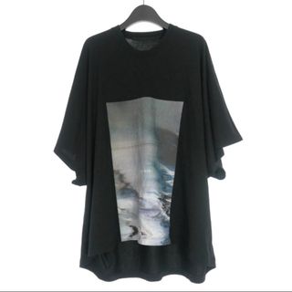 JULIUS - ユリウス 20AW AVALANCHE FRONT クロップド Tシャツ 4 黒