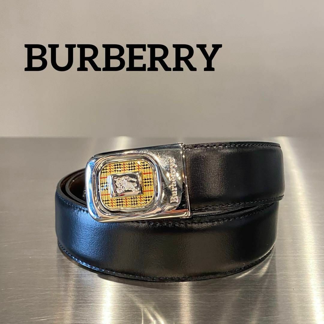 BURBERRY(バーバリー)の『BURBERRY』 バーバリー ロゴバックル ベルト メンズのファッション小物(ベルト)の商品写真