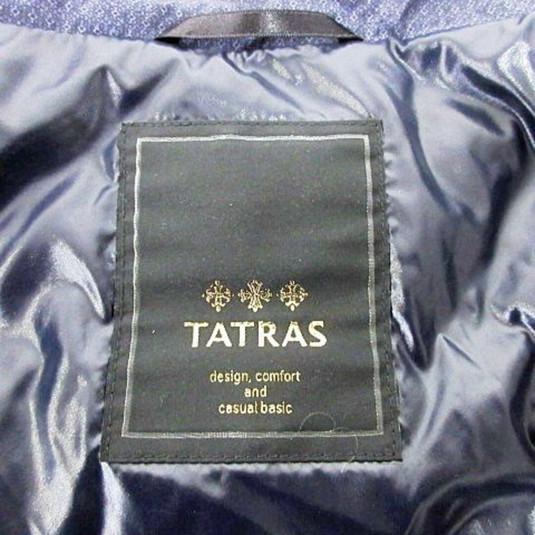 TATRAS(タトラス)のタトラス ビッグカラー ジャケット 袖リブ コート 2 ネイビー IBO47 レディースのジャケット/アウター(ダウンジャケット)の商品写真