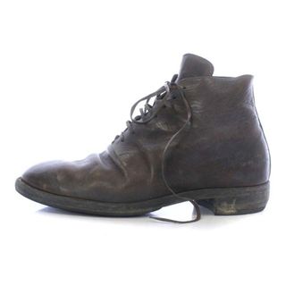 GUIDI - グイディ GUIDI レースアップブーツ ショート レザー 41 26cm 茶色