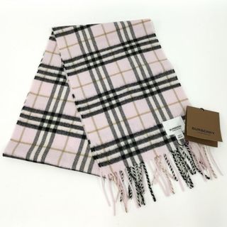 バーバリー(BURBERRY)のBURBERRY マフラー ノバチェック ウール ピンク(マフラー/ショール)