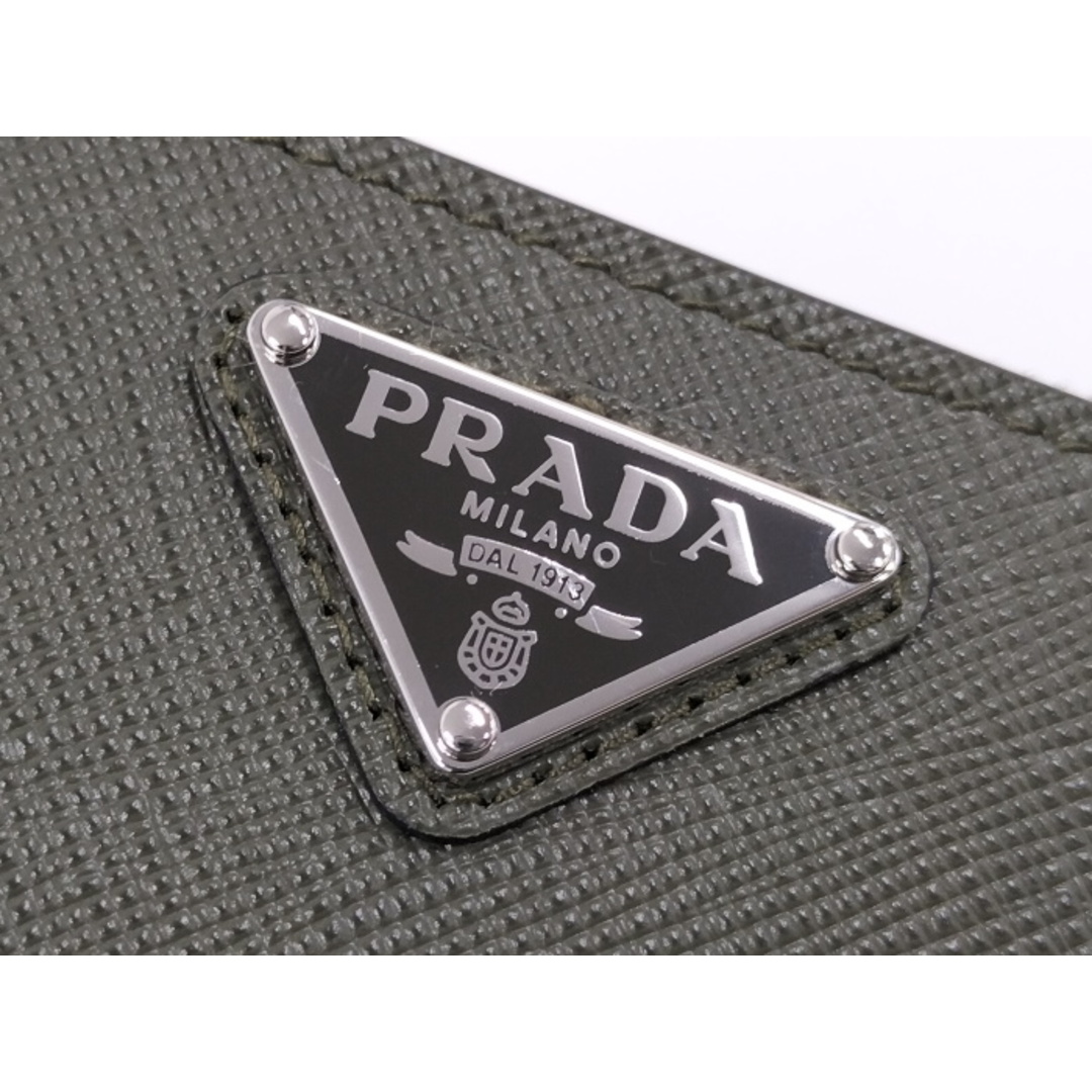 PRADA(プラダ)のPRADA 二つ折り財布 サフィアーノレザー ダークグリーン 2ML049 レディースのファッション小物(財布)の商品写真