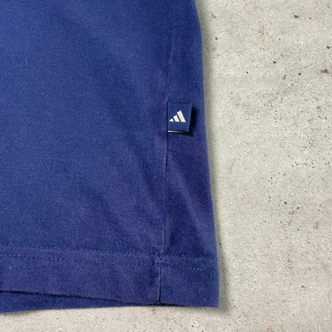 adidas(アディダス)の00年代 adidas アディダス パフォーマンスロゴ 3ストライプ プリント Tシャツ メンズL相当 メンズのトップス(Tシャツ/カットソー(半袖/袖なし))の商品写真