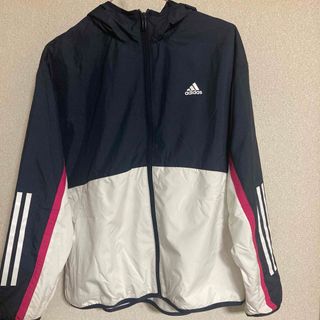 アディダス(adidas)のadidasウインドブレーカー裏微起毛L 美品(ナイロンジャケット)