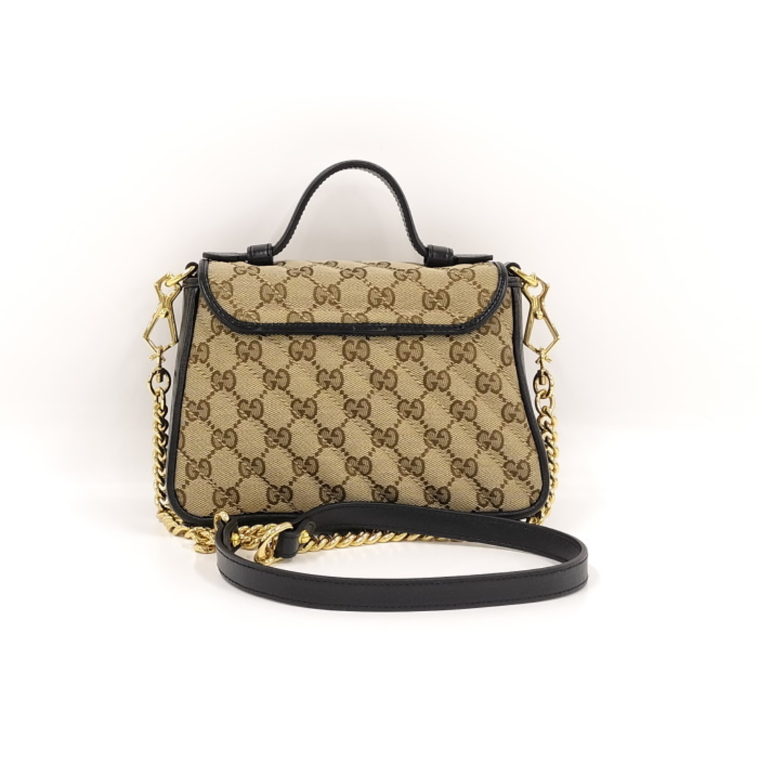 Gucci(グッチ)のGUCCI チェーン ショルダーバッグ  キャンバス GGキャンバス キャンバス レディースのバッグ(ショルダーバッグ)の商品写真