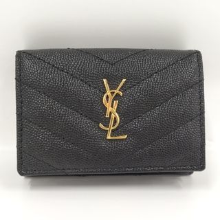 サンローラン(Saint Laurent)のYVES SAINT LAURENT タイニーウォレット 三つ折り財布 レザー(財布)