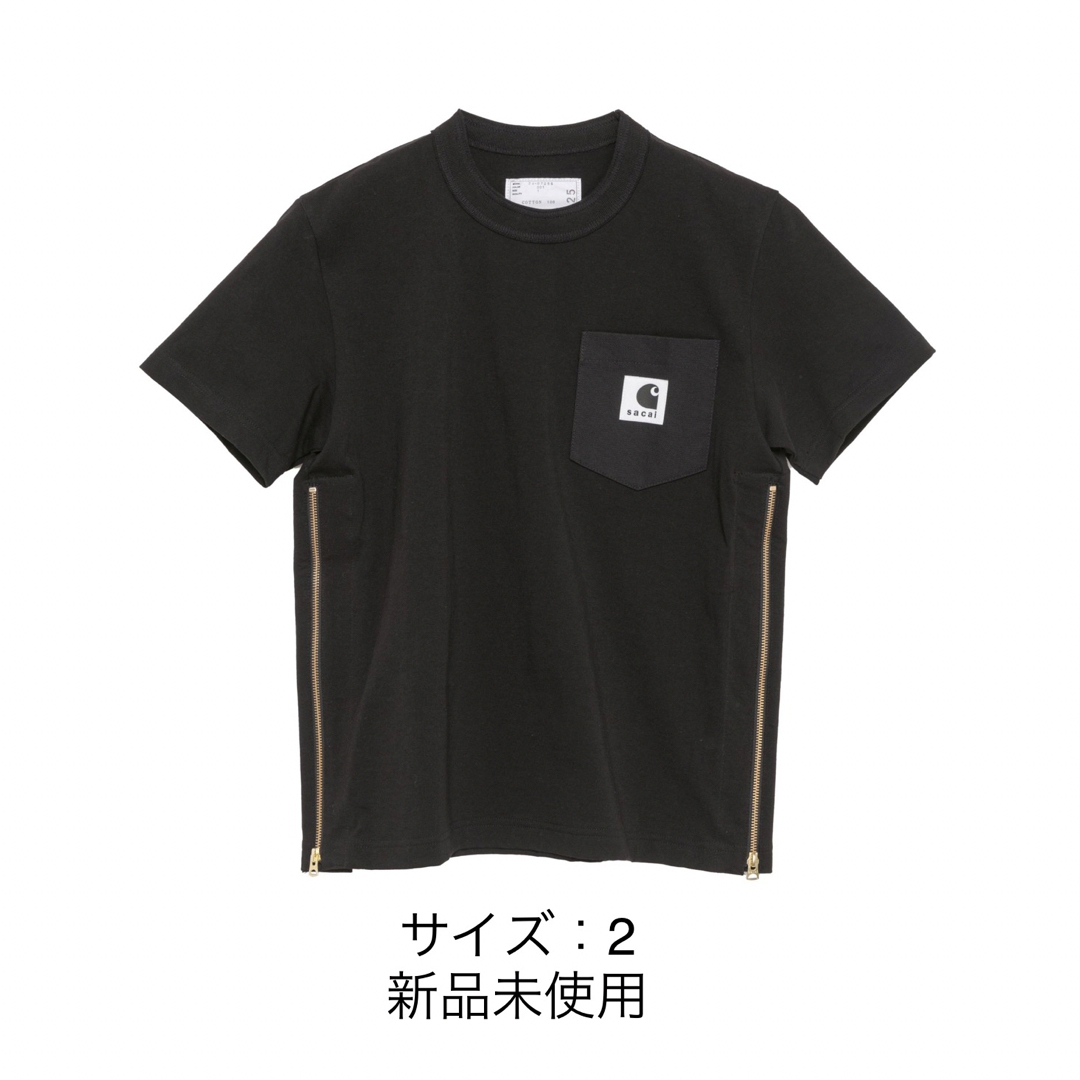 sacai(サカイ)のsacai Carhartt WIP T-Shirt Black サイズ2 メンズのトップス(Tシャツ/カットソー(半袖/袖なし))の商品写真