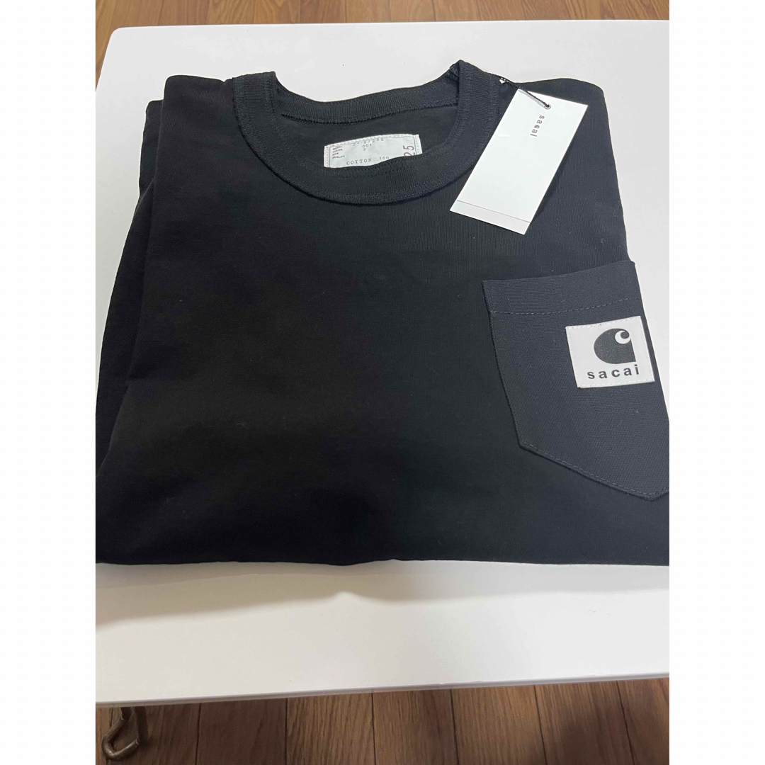 sacai(サカイ)のsacai Carhartt WIP T-Shirt Black サイズ2 メンズのトップス(Tシャツ/カットソー(半袖/袖なし))の商品写真