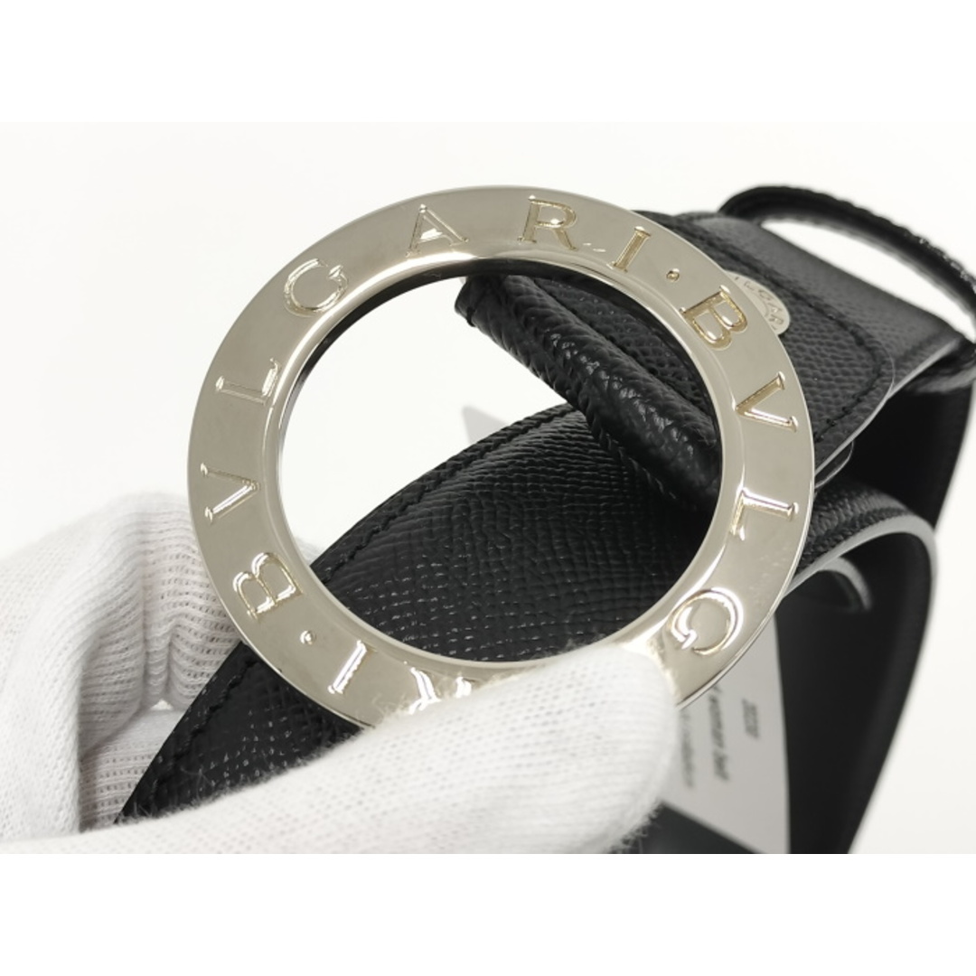 BVLGARI - BVLGARI ブルガリ ブルガリ ベルト レザー ブラックの BVLGARI - BVLGARI ブルガリ ブルガリ ベルト レザー ブラックの