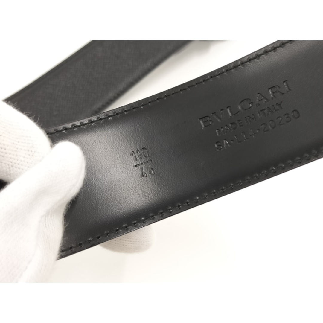 BVLGARI - BVLGARI ブルガリ ブルガリ ベルト レザー ブラックの BVLGARI - BVLGARI ブルガリ ブルガリ ベルト レザー ブラックの