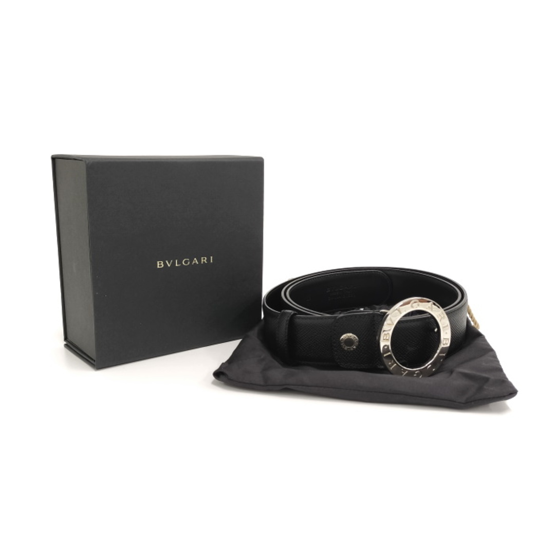 BVLGARI - BVLGARI ブルガリ ブルガリ ベルト レザー ブラックの BVLGARI - BVLGARI ブルガリ ブルガリ ベルト レザー ブラックの