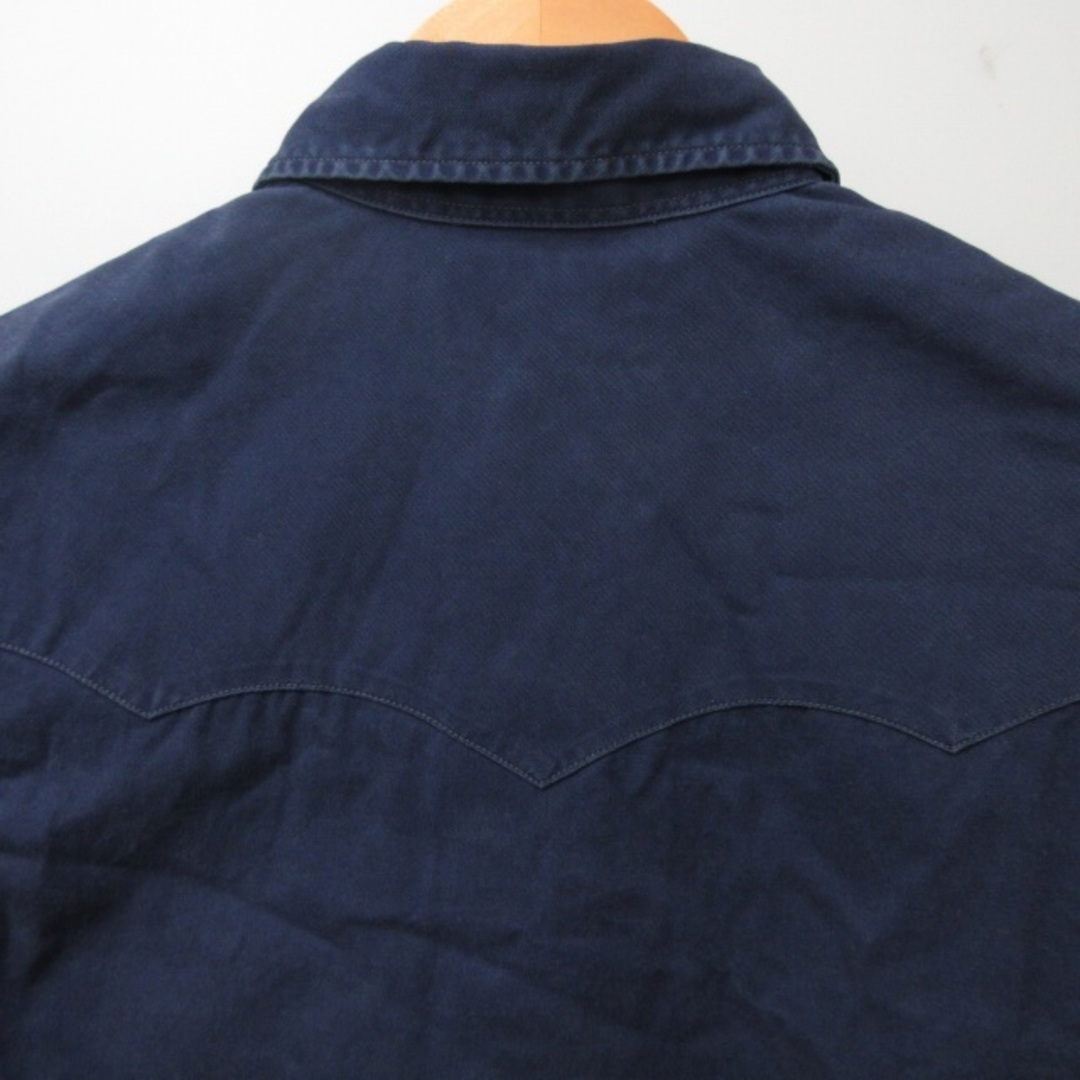 RRL(ダブルアールエル)のダブルアールエル RRL ウエスタンシャツ 長袖 刺繍 紺 XS IBO47 メンズのトップス(シャツ)の商品写真