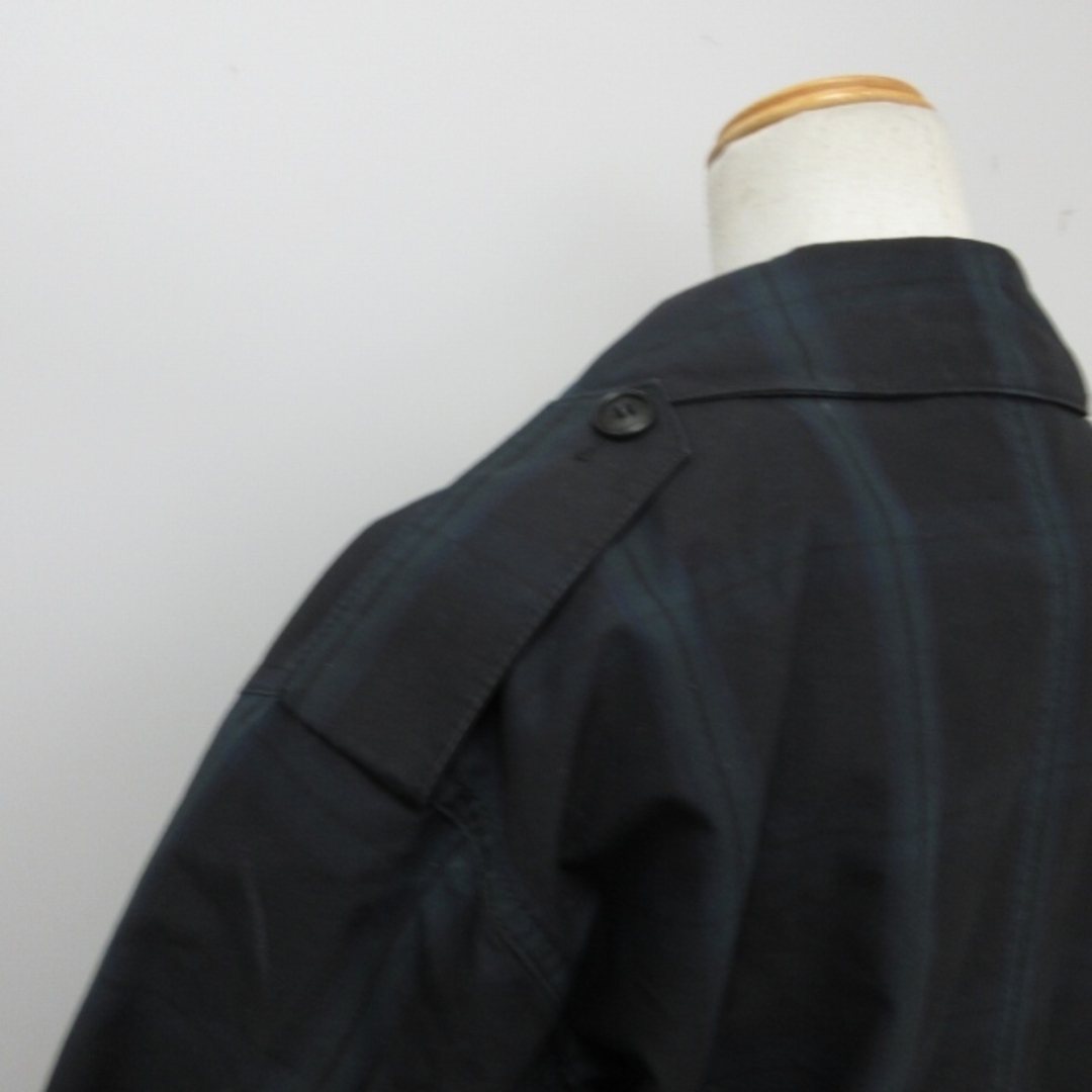 UNIQLO(ユニクロ)のユニクロ × イネスドラフレサンジュ トレンチコート チェック ブラック L メンズのジャケット/アウター(トレンチコート)の商品写真